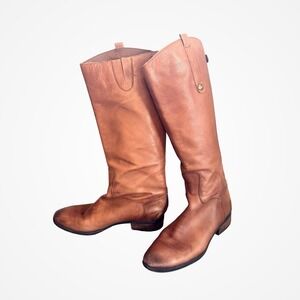 Sam Edelman Penny Riding Boots Brown Leather Tall Boots Sz 10 Classic Equestrian